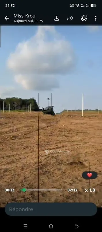 Terrain 400 m² — Songon