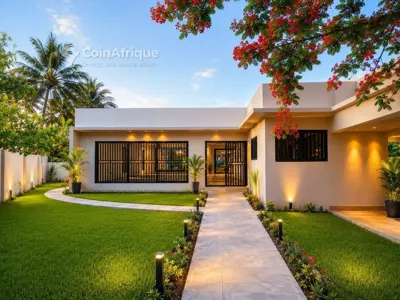 Villa 6 pièces pied dans l'eau avec piscine — Vridi Cité