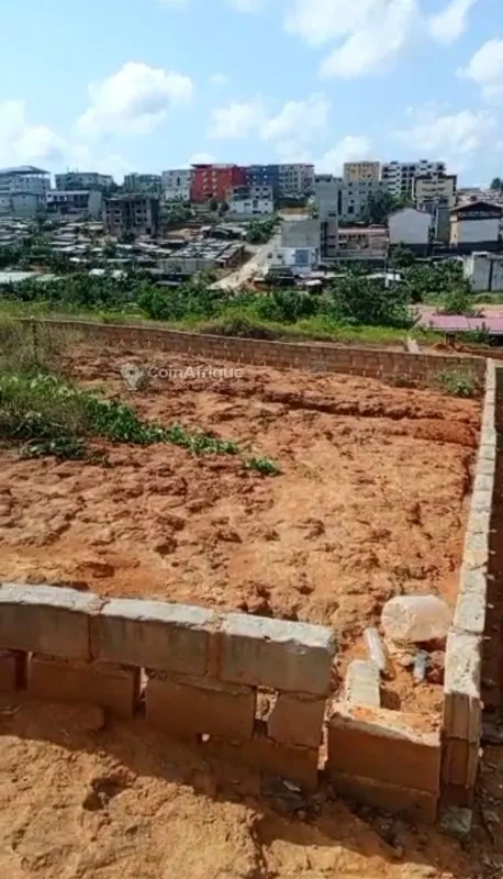 Terrain 500 m² à l'angle — Angré Djorogobité 1