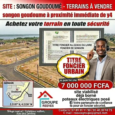 Terrain 400 m² — Songon Goudoumé