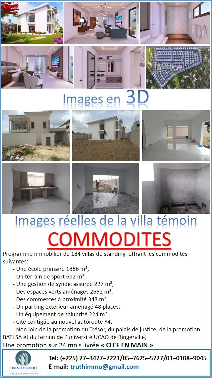 Villa duplex 5 pièces — Assandret Bingerville