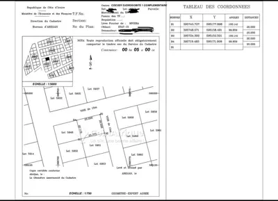 Terrain 500 m² à l'angle — Angré Djorogobité 1